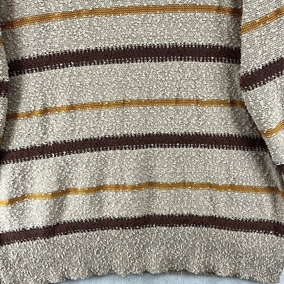 Mason & Belle Stitch Fix Pullover Sweater Size XL Tan/Brown/Gold Stripe NWOT - Picture 4 of 10